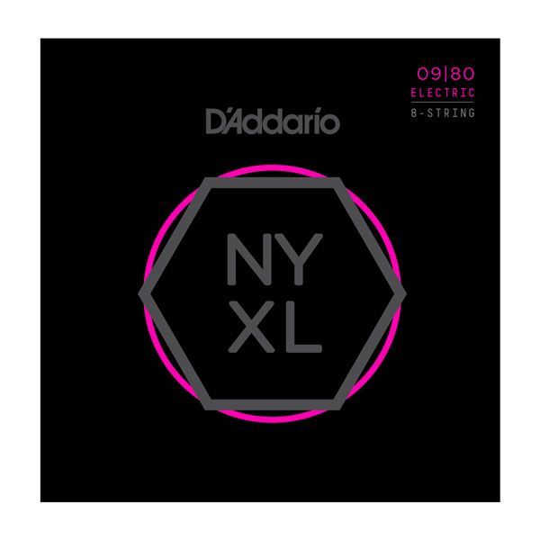 D'ADDARIO NYXL0980 - струны для 8-стр. электрогитары, диаметр: 9-80