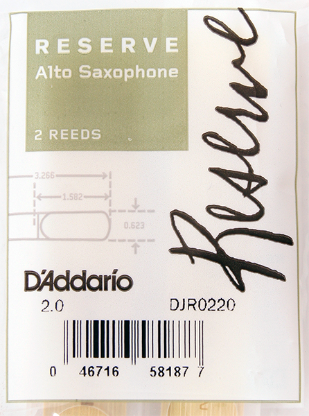 DJR0220 Reserve Трости для саксофона альт, размер 2.0, 2шт., Rico