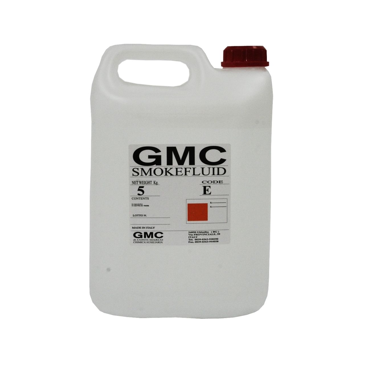 GMC SmokeFluid/E - жидкость для генератора дыма 5 л, среднего рассеивания, Италия