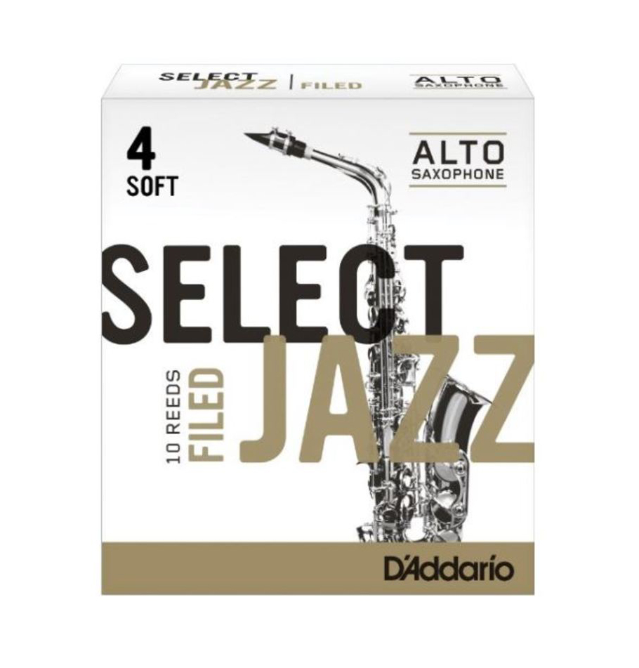 RSF10ASX4S Select Jazz Filed Трости для саксофона альт, размер 4, мягкие (Soft), 10шт, Rico