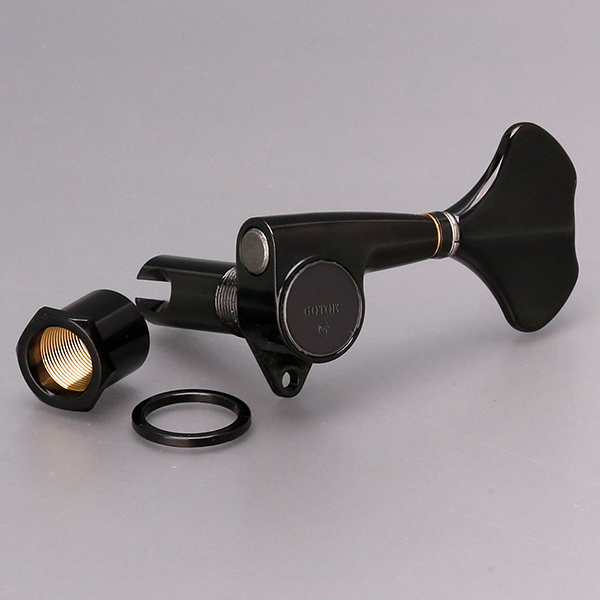 GB707-B-L4 Колки для бас-гитары 4л, черные, Gotoh