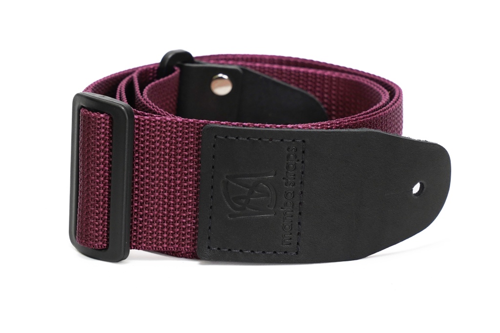 MB5050-011 Ремень для гитары, нейлоновый, бордовый, Mamba straps