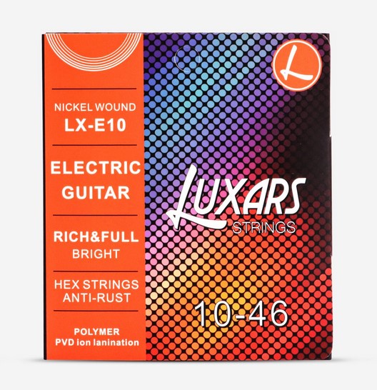LX-E10 Комплект струн для электрогитары, никелированные, 10-46, Luxars
