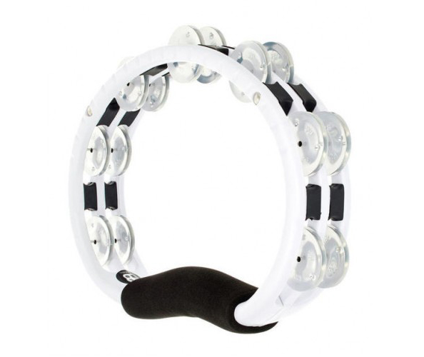 TMT1A-WH Traditional Тамбурин, 2 ряда бубенцов, пластик, белый, Meinl