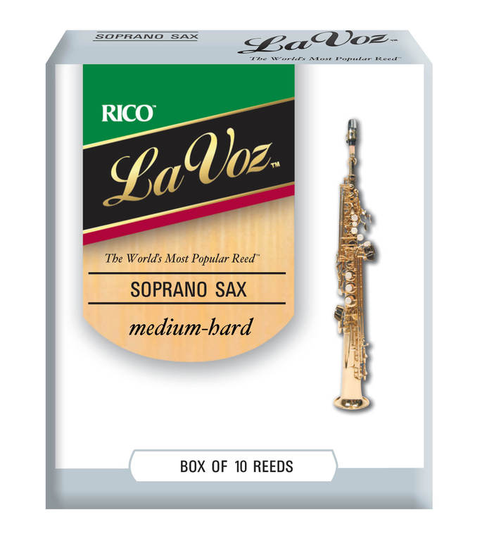 RIC10MH La Voz Трости для саксофона-сопрано, средне-жесткие (Medium-Hard), 10шт в уп. Rico
