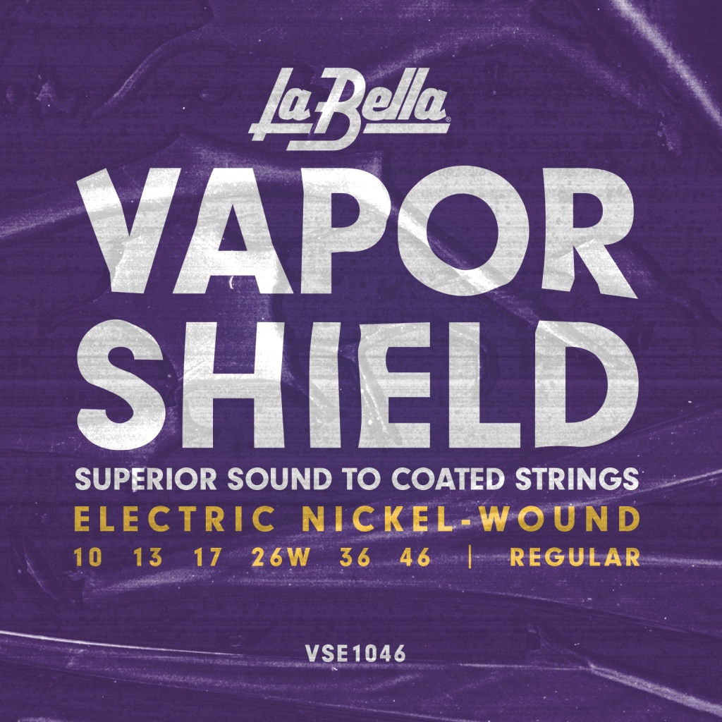 VSE1046 Vapor Shield Комплект струн для электрогитары, никелированные, Regular, 10-46, La Bella