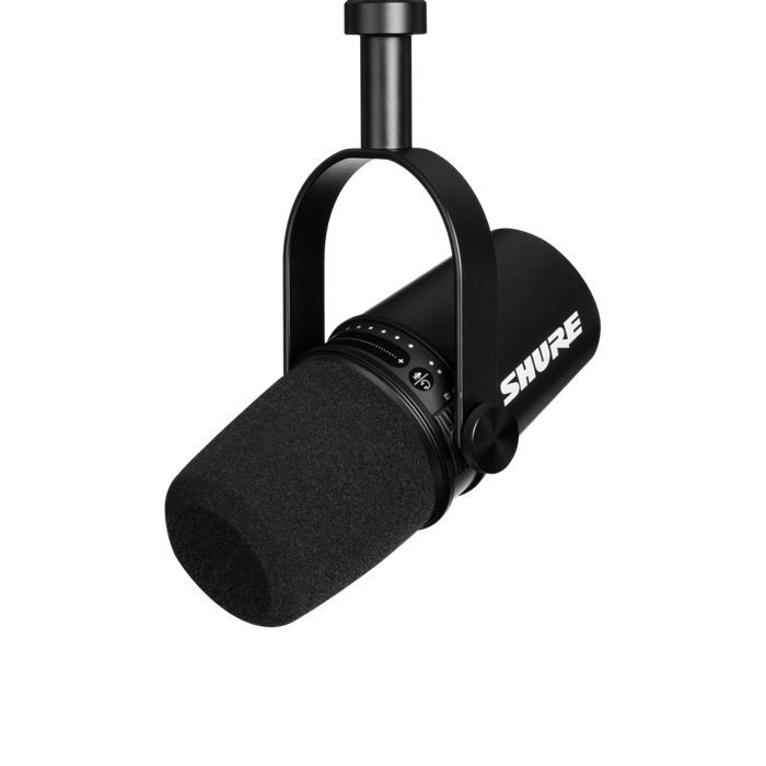 SHURE MOTIV MV7-K - гибридный широкомембранный USB/XLR микрофон для записи речи и вокала, цвет чёрны