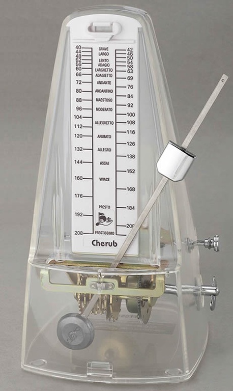 WSM-330TR Метроном механический прозрачный Cherub