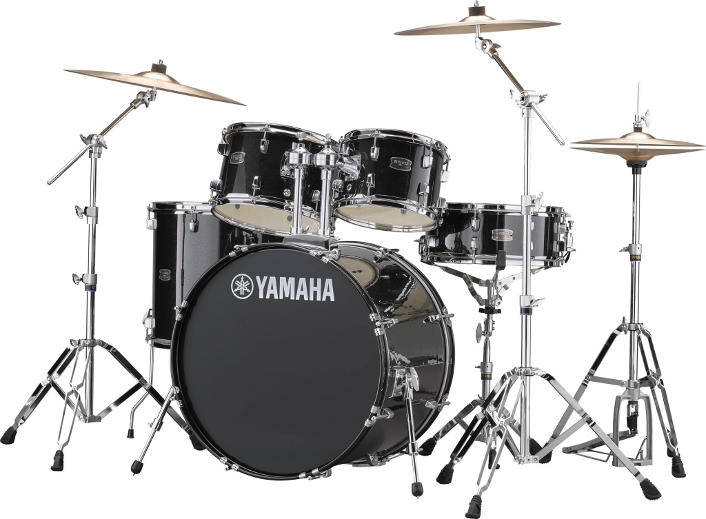 RDP2F5-BLG Rydeen Барабанная установка со стойками, черная, (2 коробки), Yamaha
