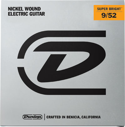 DESBN0952 Super Bright Комплект струн для 7-стр. электрогитары, никелированные, Light, 9-52, Dunlop