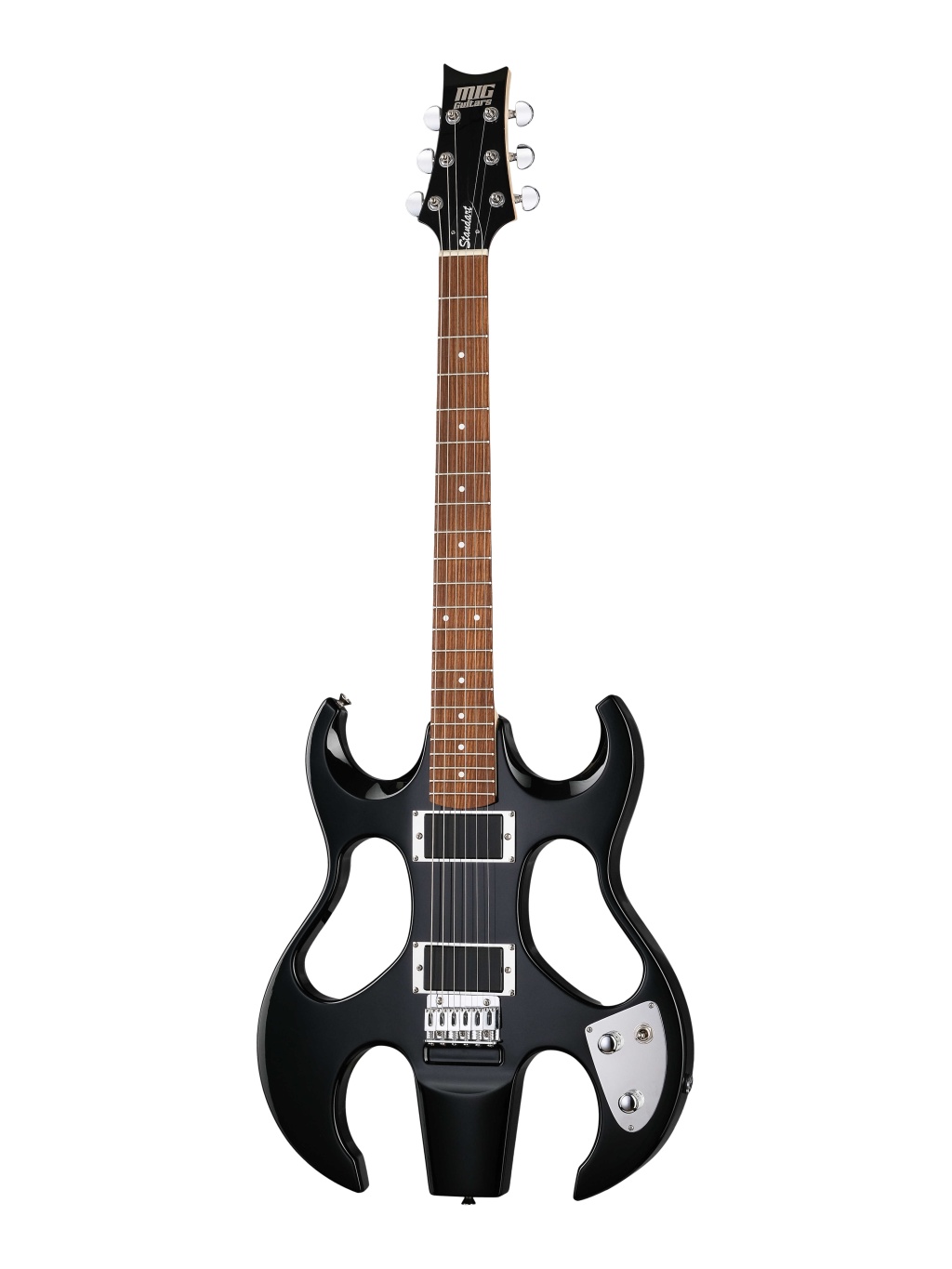 MIG23-BL24 Электрогитара, черная, MIG Guitars