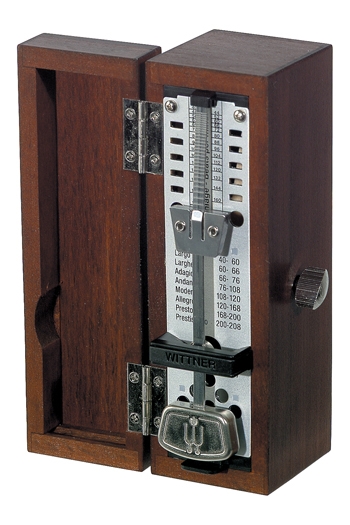 880210 Taktell Super-Mini Метроном механический, деревянный корпус, без звонка, Wittner