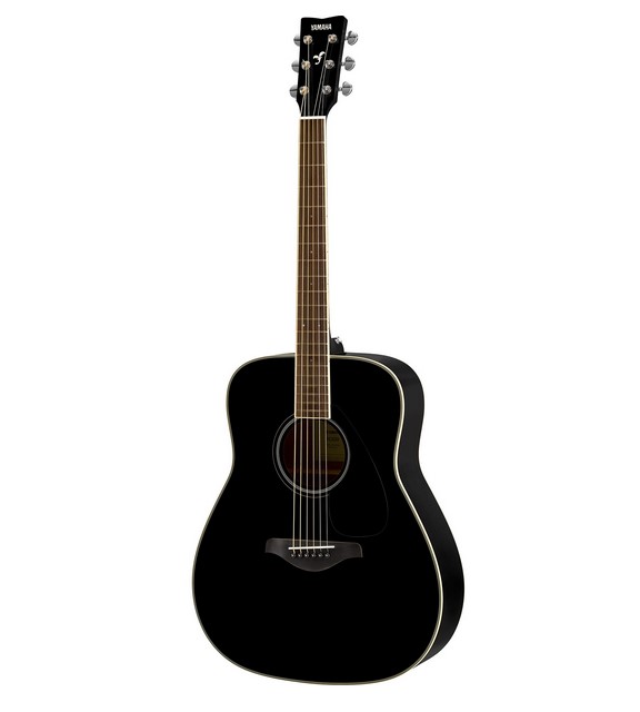 FG820-BL Гитара акустическая, черная, Yamaha