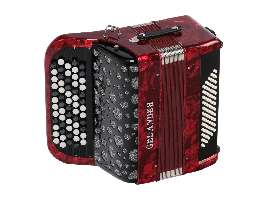 GH5060-RED Кнопочный аккордеон 62/60, красный, Gelander