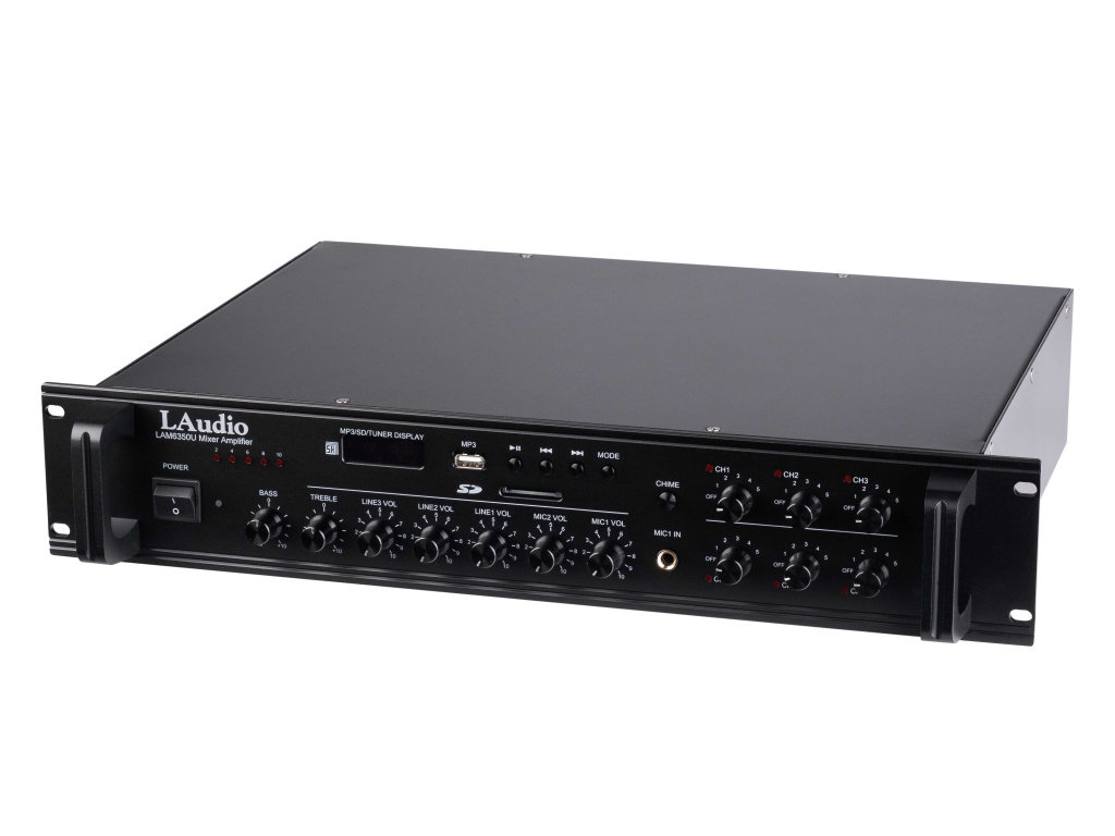 LAM6350U Усилитель мощности трансляционный, 350Вт, LAudio