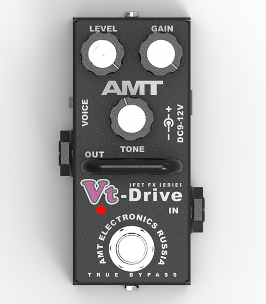 VtD-2 Vt-Drive mini Гитарная педаль перегруза, AMT Electronics
