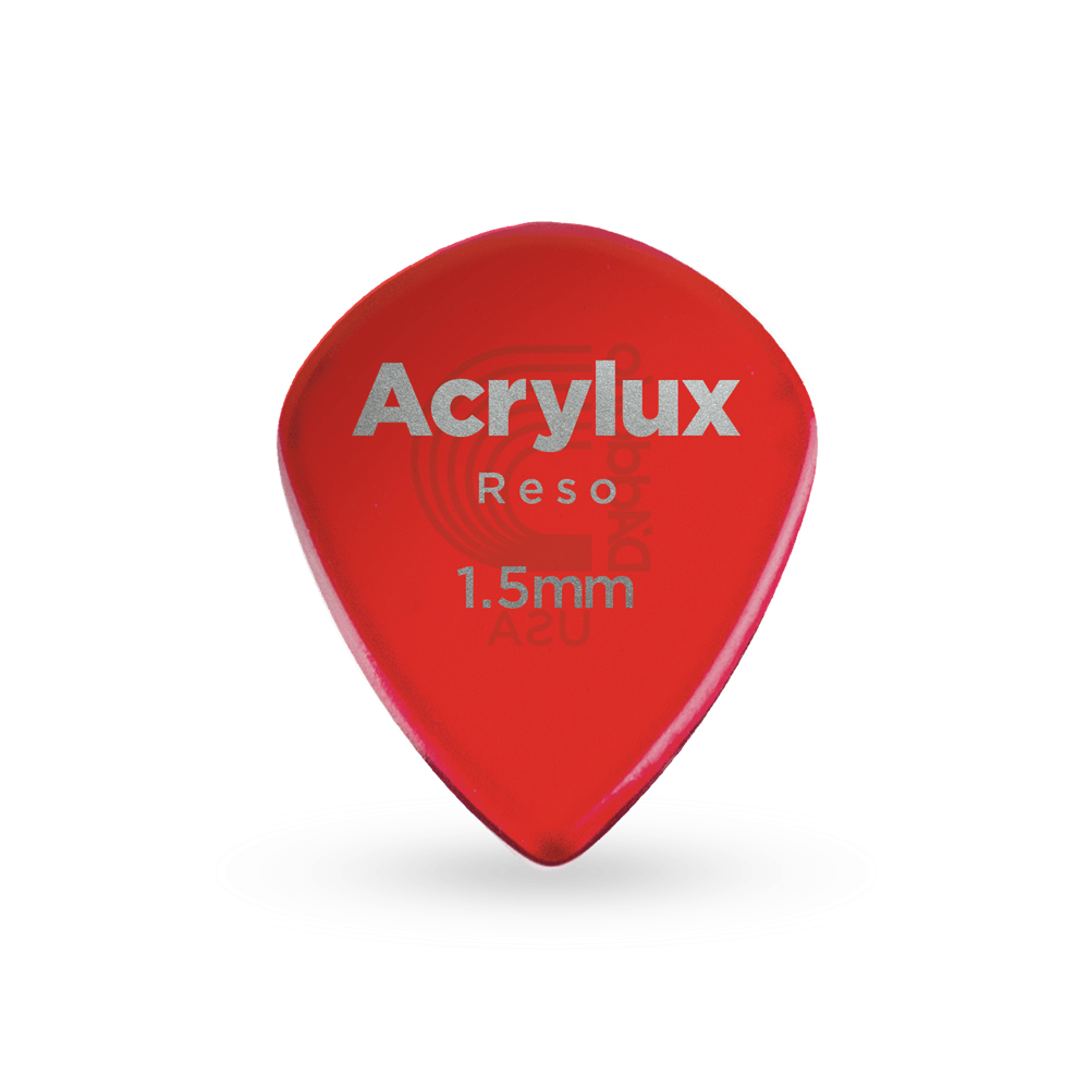 3AR7-25 Acrylux Reso Jazz Медиаторы, 25шт, джазовая форма, толщина 1,5мм, Planet Waves