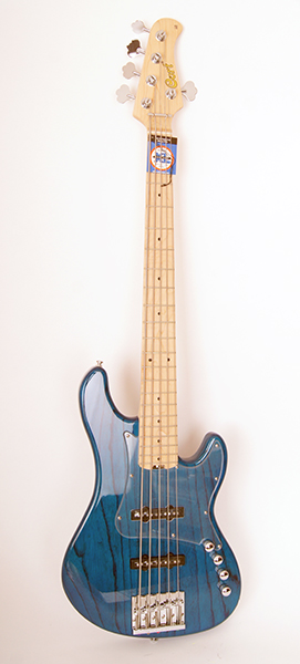 GB75JJ-AB GB Series Бас-гитара, 5-струнная, синяя, Cort