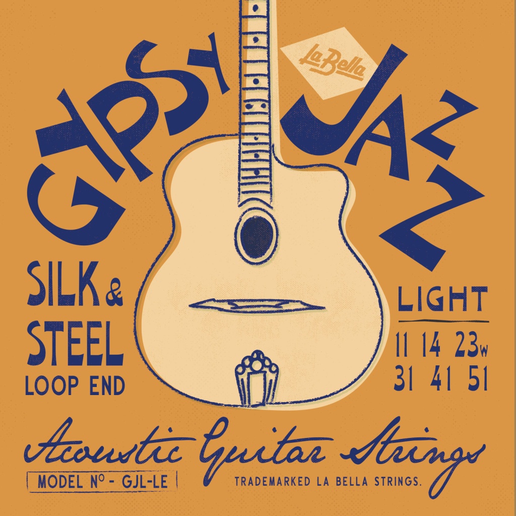 GJL-LE Gypsy Jazz Silk & Steel Компект струн для акустической гитары 11-51 LaBella