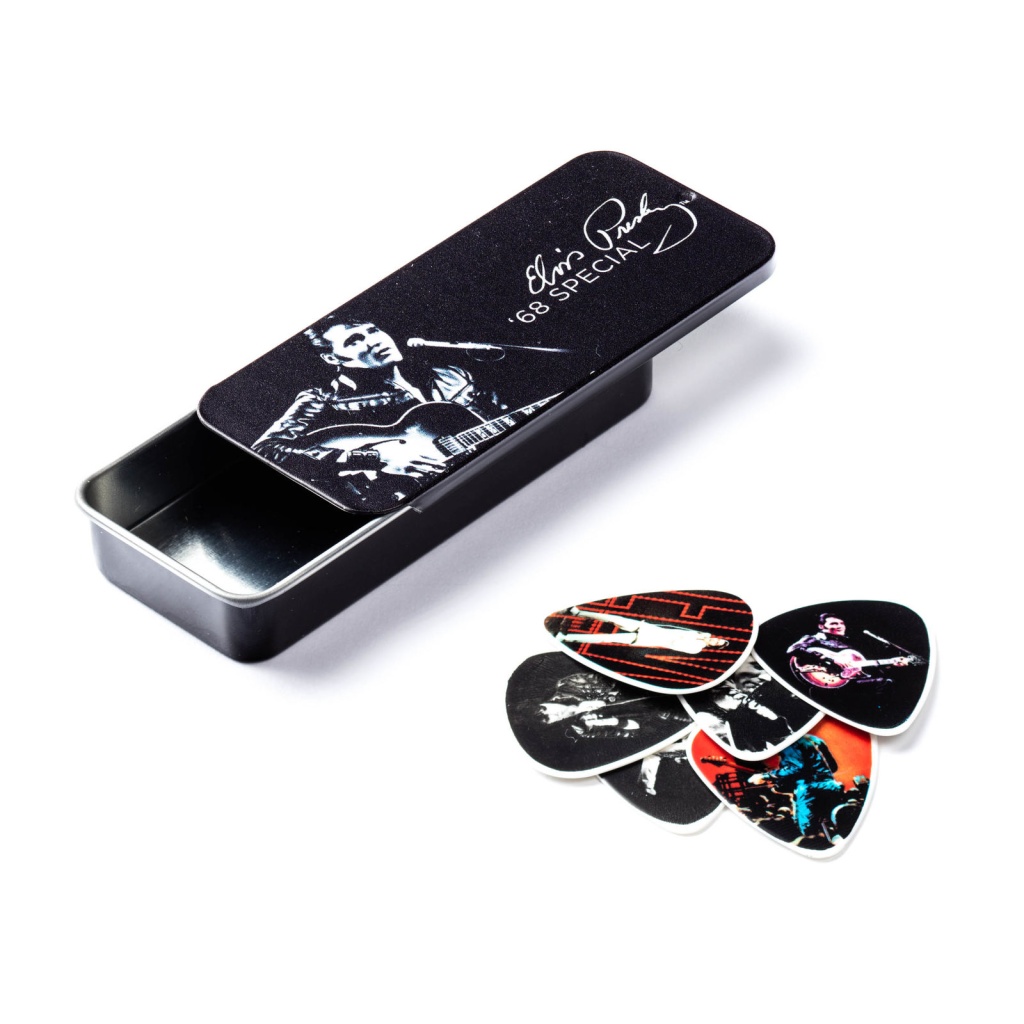 EPPT02 Elvis Presley '68 Медиаторы 6шт, средние, в коробочке, Dunlop