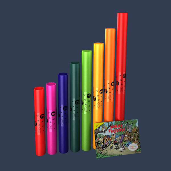 BWDG Boomwhackers Музыкальные трубки, диатонический набор 8 нот, Boomwhackers