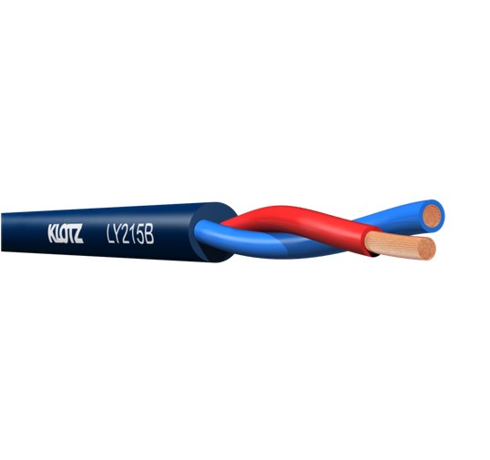LY215B.100 Кабель акустический биаксиальный 2х1,5мм2, 100м, Klotz