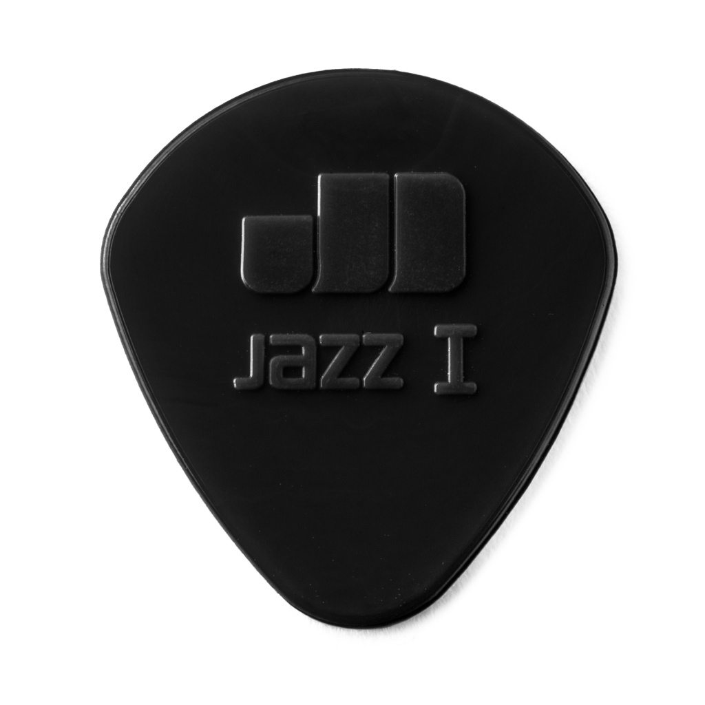 47R1S Jazz I Медиаторы, 24шт, круглый кончик, нейлон, черные, Dunlop