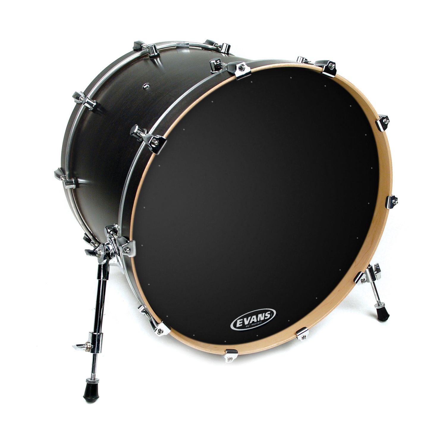 EVANS BD22RA - 22' EQ1 Resonant Black Перед.пластик для бас бар.однослойн.черн.с демп.кольцом