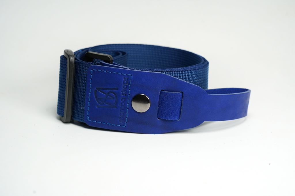 MB5072-023 Ремень для гитары, нейлоновый, синий, Mamba straps