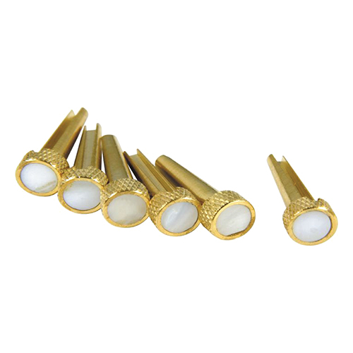 TP3M Tone Pins Фиксаторы струн, 6шт, латунь/жемчуг, D'Andrea
