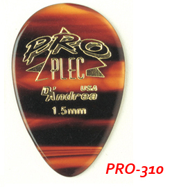PRO310 PRO-PLEC Медиаторы 12шт, 1,5мм, жесткие, очень большая капля D`Andrea