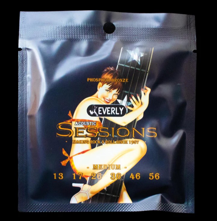 7213 Sessions Комплект струн для акустической гитары, фосфорная бронза, 13-56, Everly