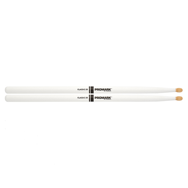 TX2BW-WHITE 2B Барабанные палочки, белые, орех гикори, деревянный наконечник, ProMark