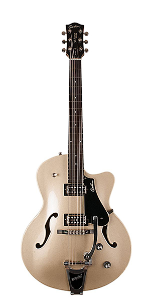 042548 5th Avenue Uptown Ltd Silver/Gold w/TV Jones Электрогитара арктоп, с футляром, Godin