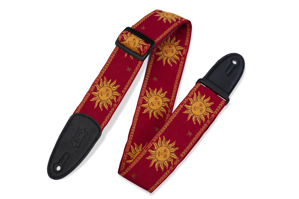 MPJG-SUN-RED Print Series Ремень для гитары, тканый, солнце/красный, Levy's