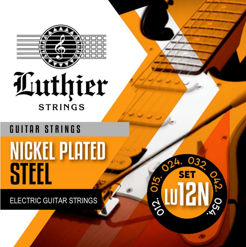 LU-12N Комплект струн для электрогитары, никелированные, 12-54, Luthier