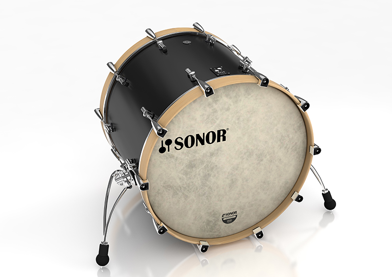 16122436 SQ1 2414 BD NM 17336 Бас-барабан 24" x 14", без кронштейна, черный, Sonor
