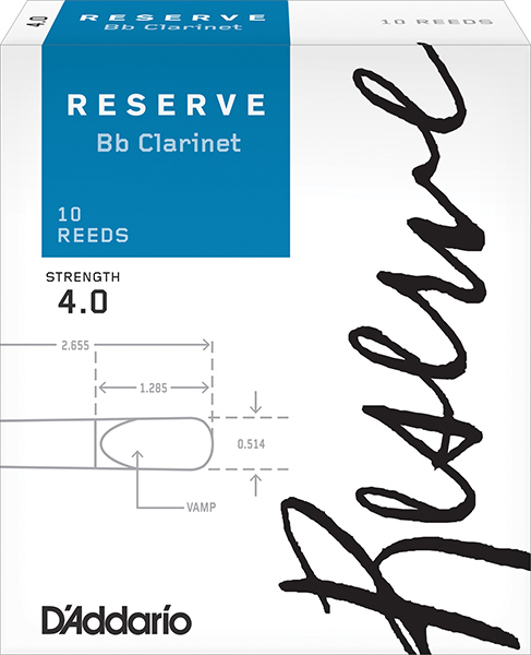 DCR1040 Reserve Трости для кларнета Bb, размер 4.0, 10шт., Rico