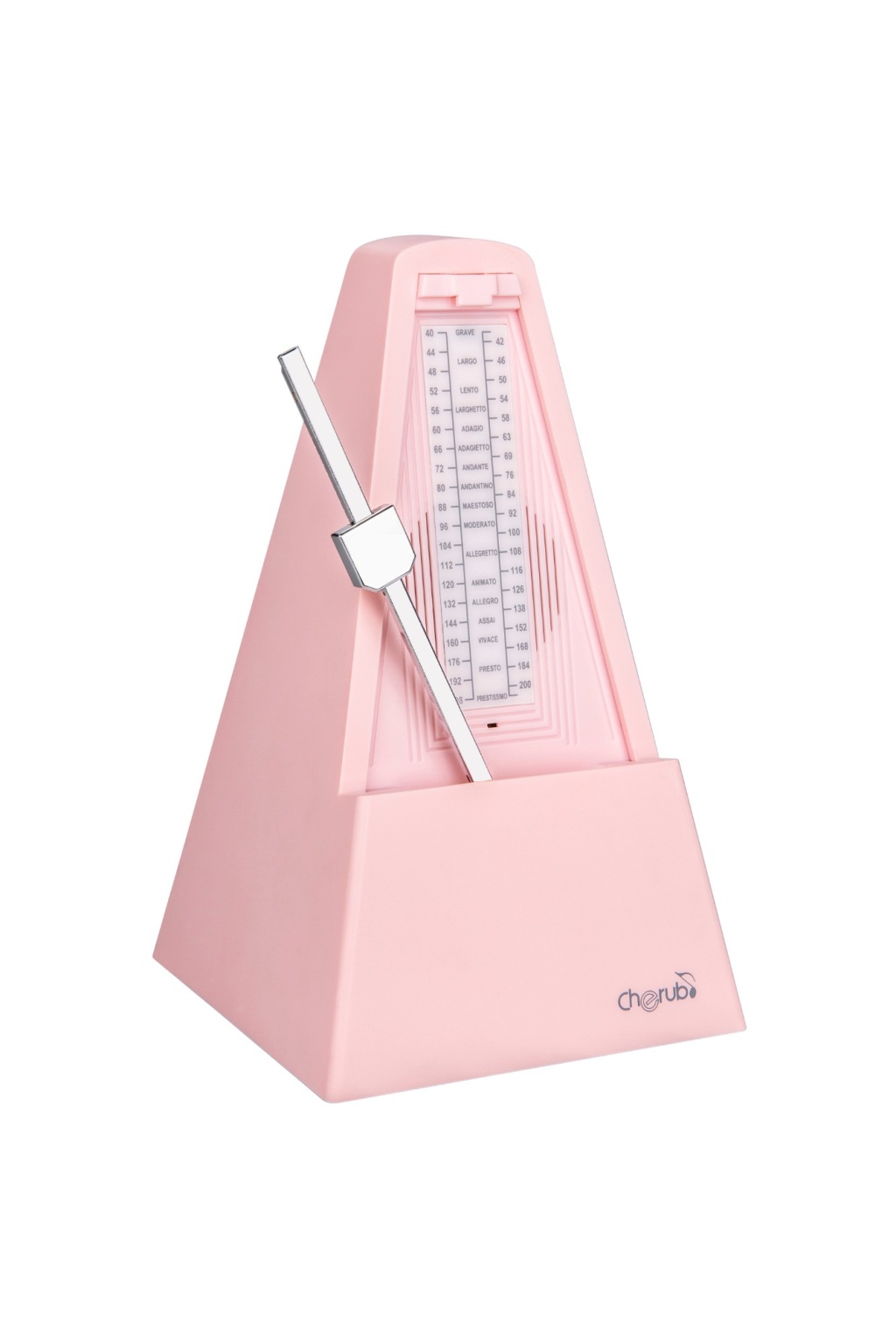 WSM-290P-PK Метроном механический/цифровой, розовый, Cherub