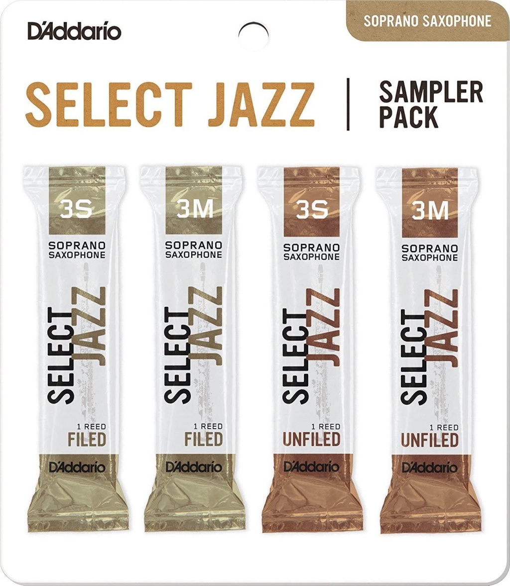 DSJ-I3S Select Jazz Набор тростей для саксофона сопрано, размер 3S-3M, 4шт, Rico