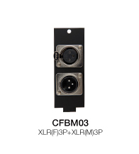 CFBM03 Floor Box Модуль коммутационной коробки XLR(F) + XLR(M) 3р, Soundking
