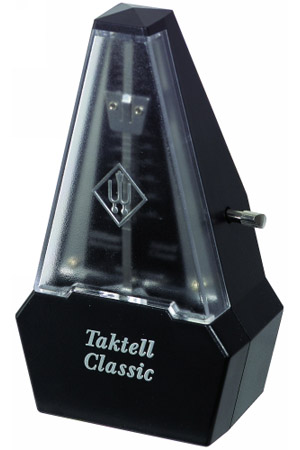 829161 Taktell Classic Метроном механический, пластик, черный, без звоночка, Wittner