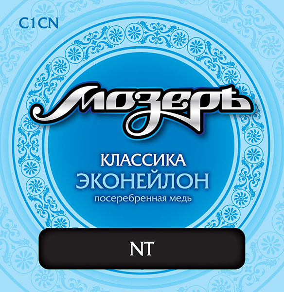 C1CN Комплект струн для классической гитары, эконейлон/посеребренная медь, среднее натяжение, Мозеръ