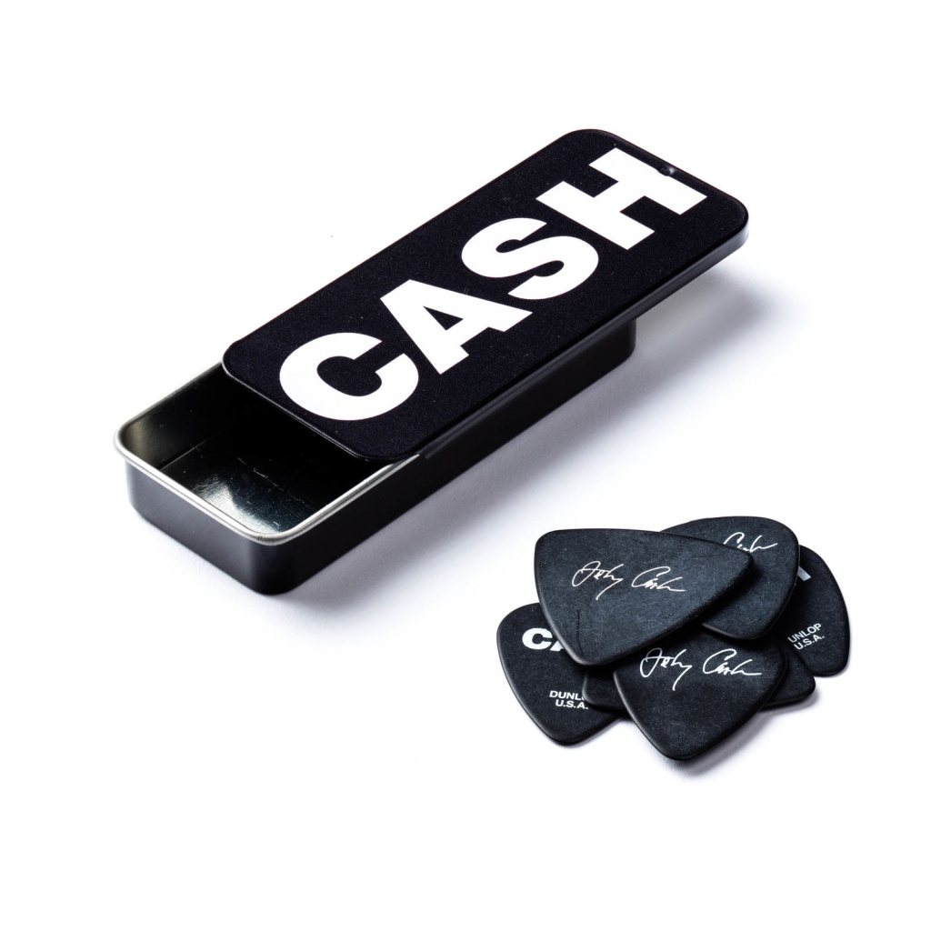 JCPT04H Johnny Cash Bold Медиаторы 6шт, толстые, в коробочке, Dunlop