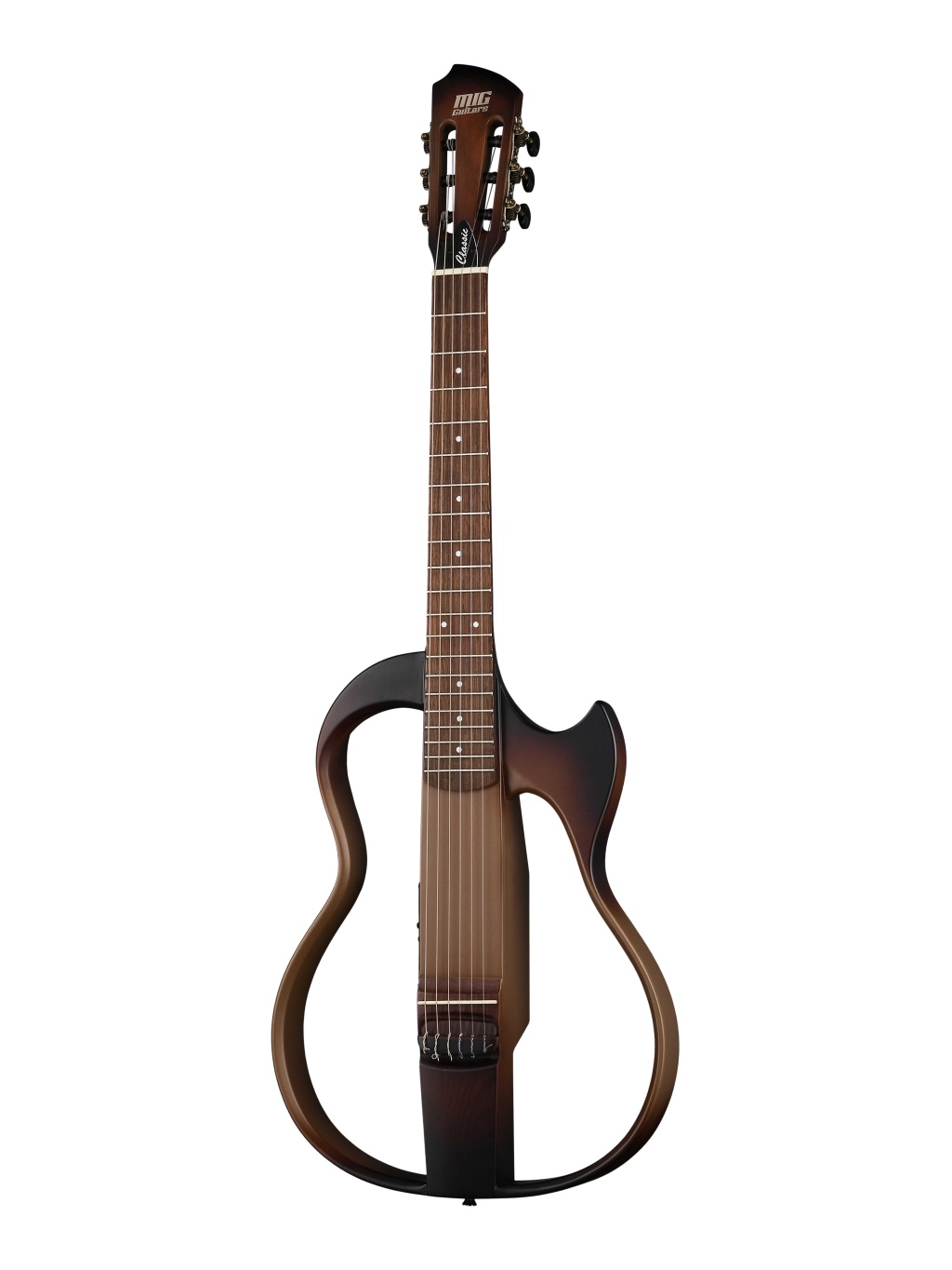 SG4TLN23 SG4 Сайлент-гитара, коричневый санберст, MIG Guitars