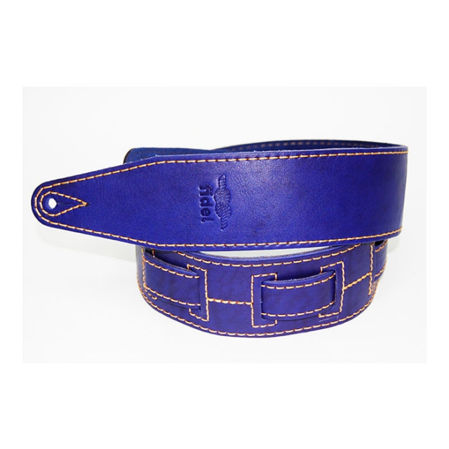 FL60010L21L Leather 21 Ремень для гитары, кожаный, ультрамарин, Fidel