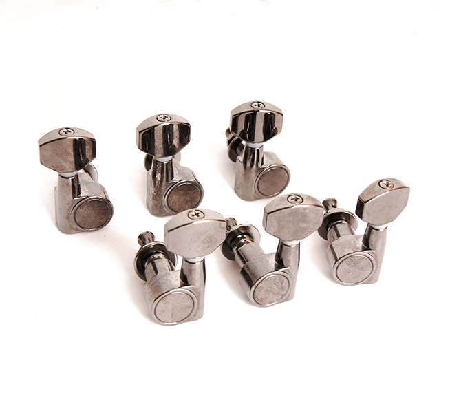 MHKX-3+3-BKCR Колки для гитары, 3+3, черный хром, Cort