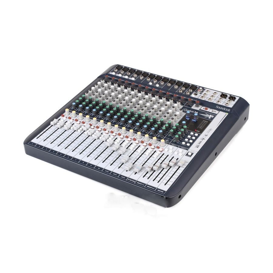 SOUNDCRAFT Signature 16 - аналоговый микшерный пульт, 16 вх., 12 x preamps, 2 x dbx Lim., 2 x USB in