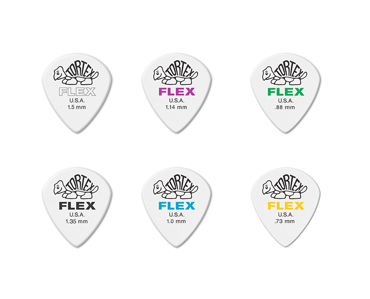 4660 Tortex Flex Jazz III XL Коробка медиаторов, 216шт, 6 толщин, Dunlop