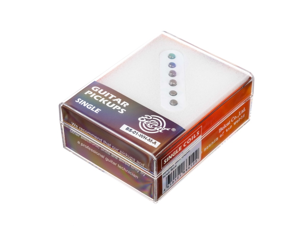 BS-01AMiddle-WH Звукосниматель магнитный, сингл, средний, белый, Belcat